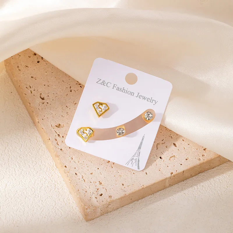 Boucles Oreilles - Lot 2 Paires - Acier Inoxydable 316L - Clous d'oreilles