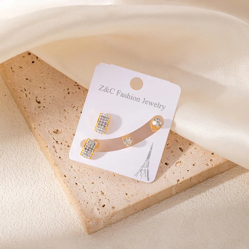 Boucles Oreilles - Lot 2 Paires - Acier Inoxydable 316L - Clous d'oreilles