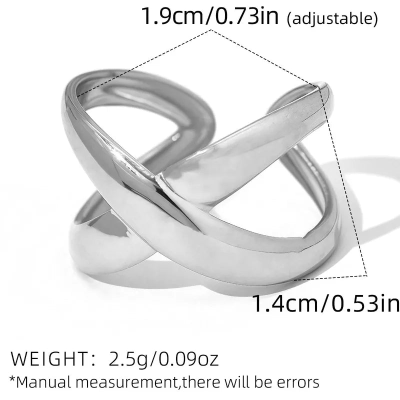 Set of 2 Heartbeat Heartbeat Friendship Rings - BFF Best Friends Couple Lovers - Adjustable Rings - Electrocardiogram