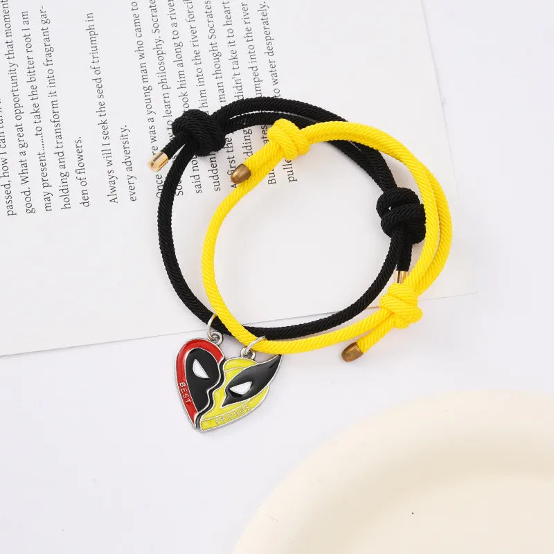 Set of 2 Friendship Necklace Chains | Hamburger Fries Separate to Share | Lovers | Best Friends Couple