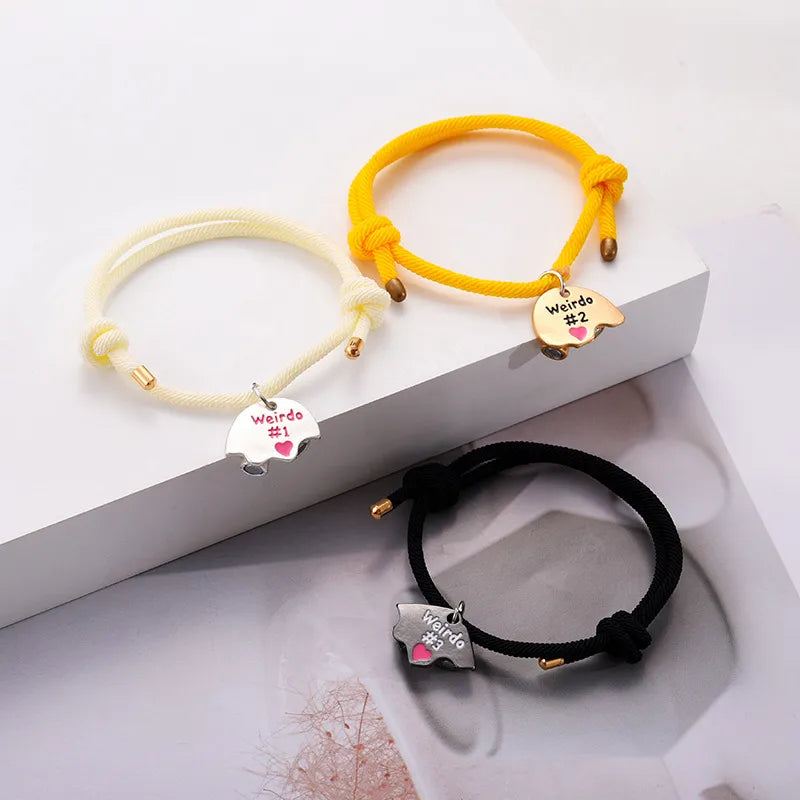 Set of 3 Heart Friendship Necklace Chains - BFF Best Friends Forever - Fancy - Silver Pendant and Chain