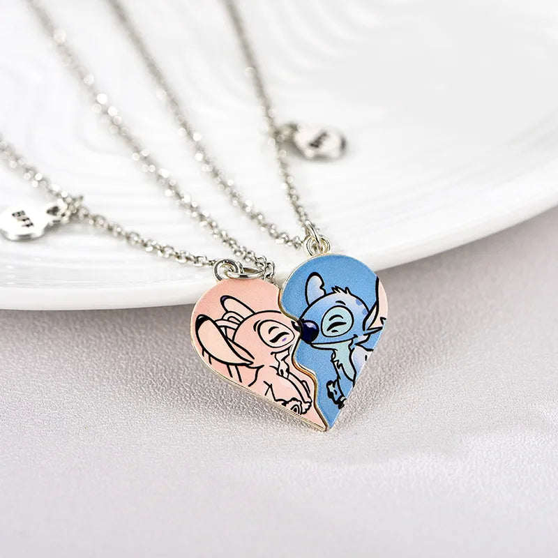 Lot de 2 Colliers BFF Aimantés - Papillon Cactus Chats - Best Friends Forever - Amitié - Pendentif Aimanté