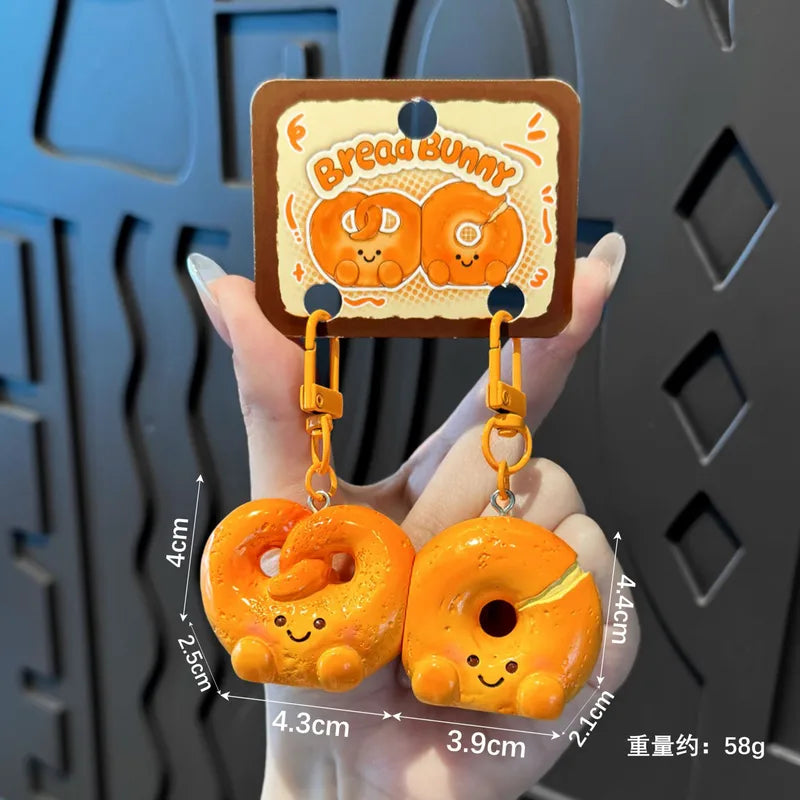 Porte Clés - Mignon Bretzel - A Partager - Aimanté - Amoureux - Meilleurs Amis - Pendentif Sac - BFF - Best Friends - Amitié