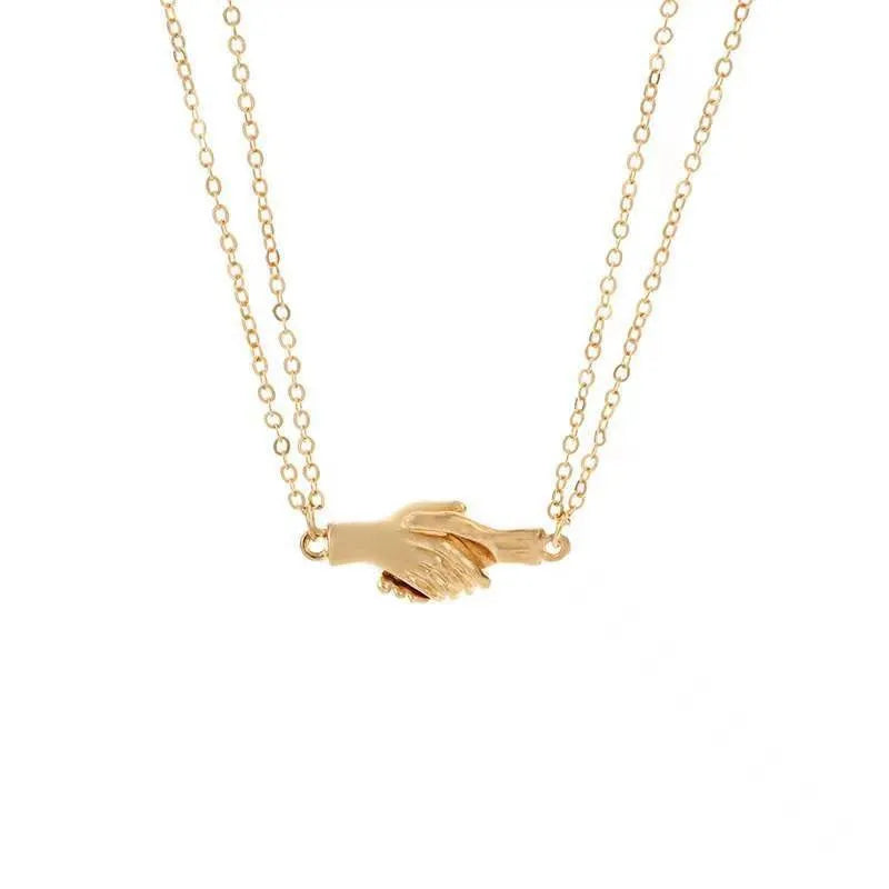 Lot de 2 Colliers D'amitié - Mains Ensemble Aimantées - BFF - Best Friends Forever - Couple Amoureux - Fantaisie - Pendentif Aimanté