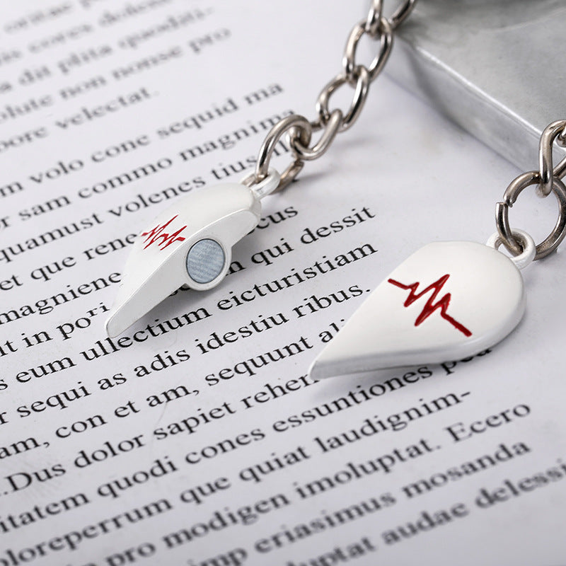 Porte Clés - Coeur Battement de Coeur - A Partager - Amoureux - Meilleurs Amis - Pendentif Sac - BFF - Best Friends - Amitié