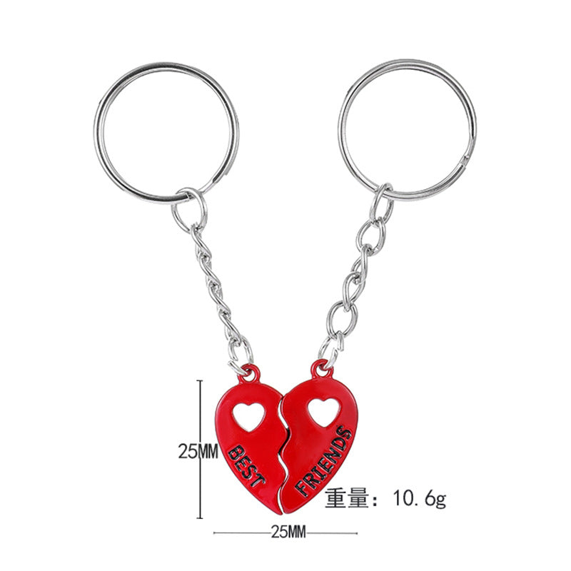 Porte Clés Aimanté - Coeur BFF - A Partager - Amoureux - Pendentif Sac - Best Friends - Amitié