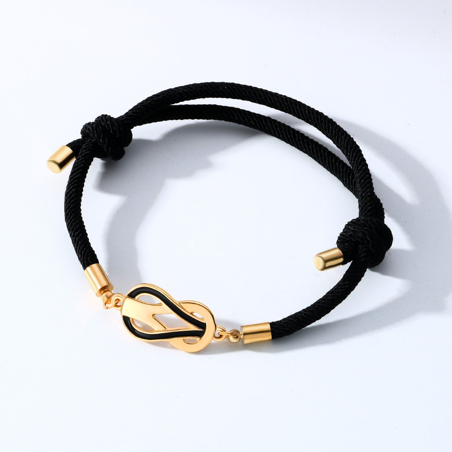 Lot de 2 Bracelets D'amitié Cordon Réglable - Best Friends - BFF - Pendentif Entremêlé - Amoureux - Couple