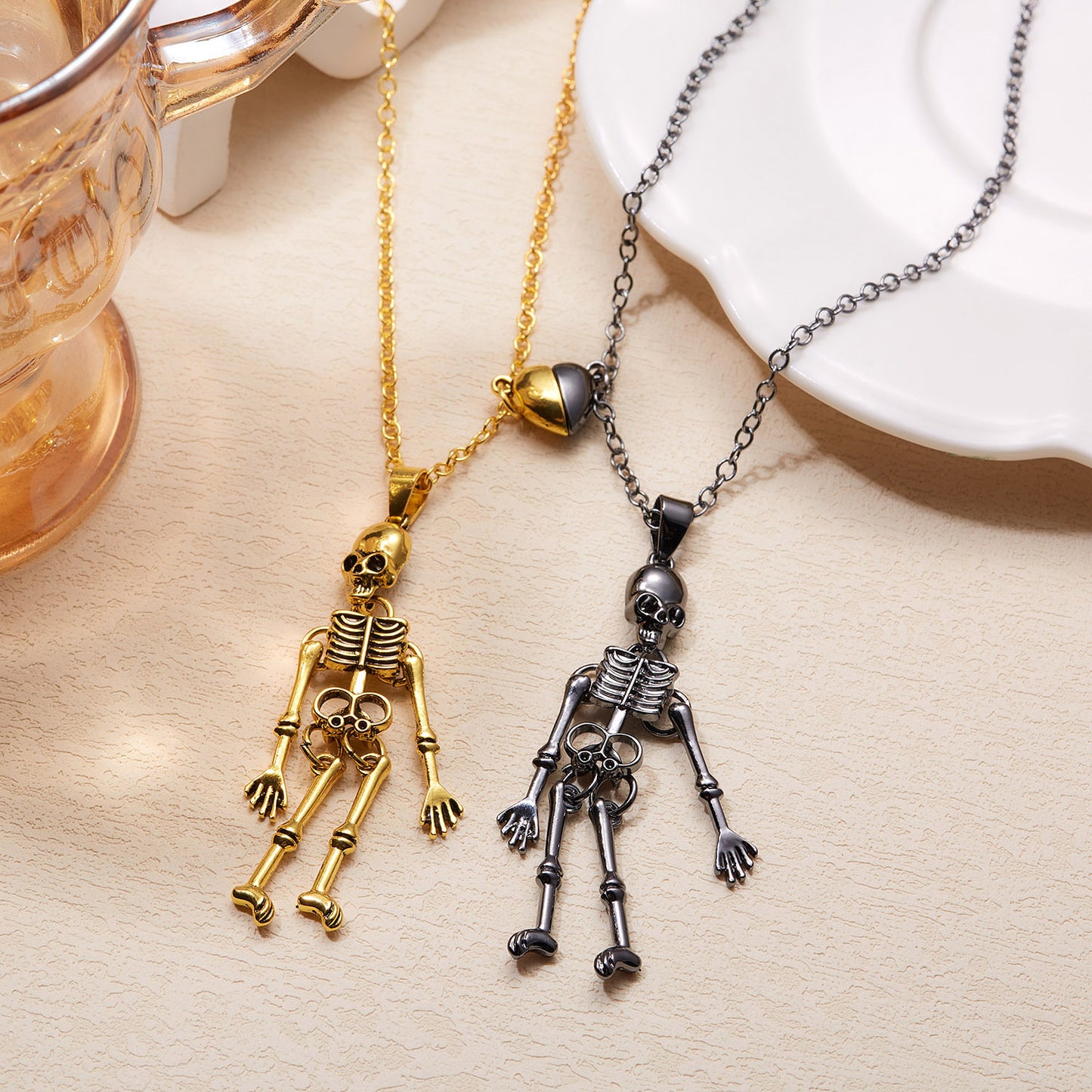 Fashion Necklace - Cute Ghost Unisex Pendant - Alloy