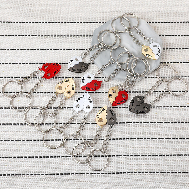 Porte Clés Aimanté - Coeur BFF - A Partager - Amoureux - Pendentif Sac - Best Friends - Amitié