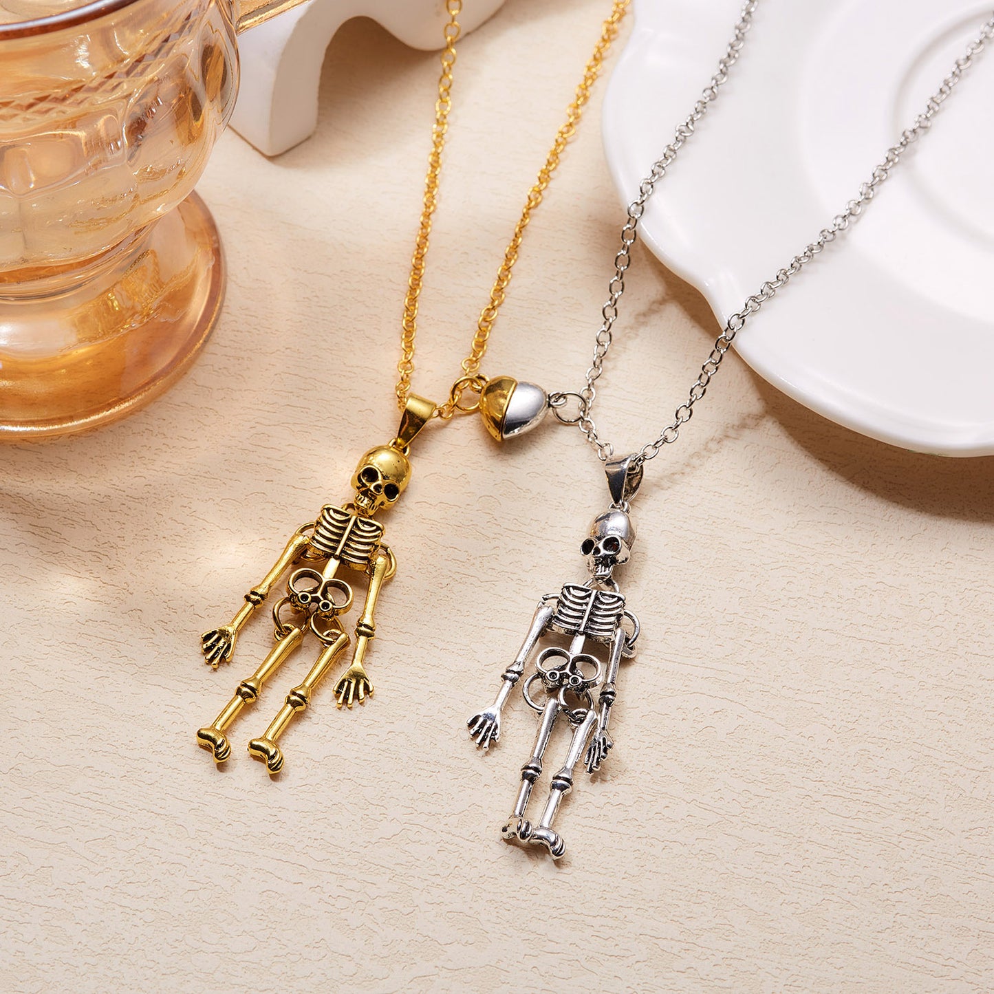 Fashion Necklace - Cute Ghost Unisex Pendant - Alloy