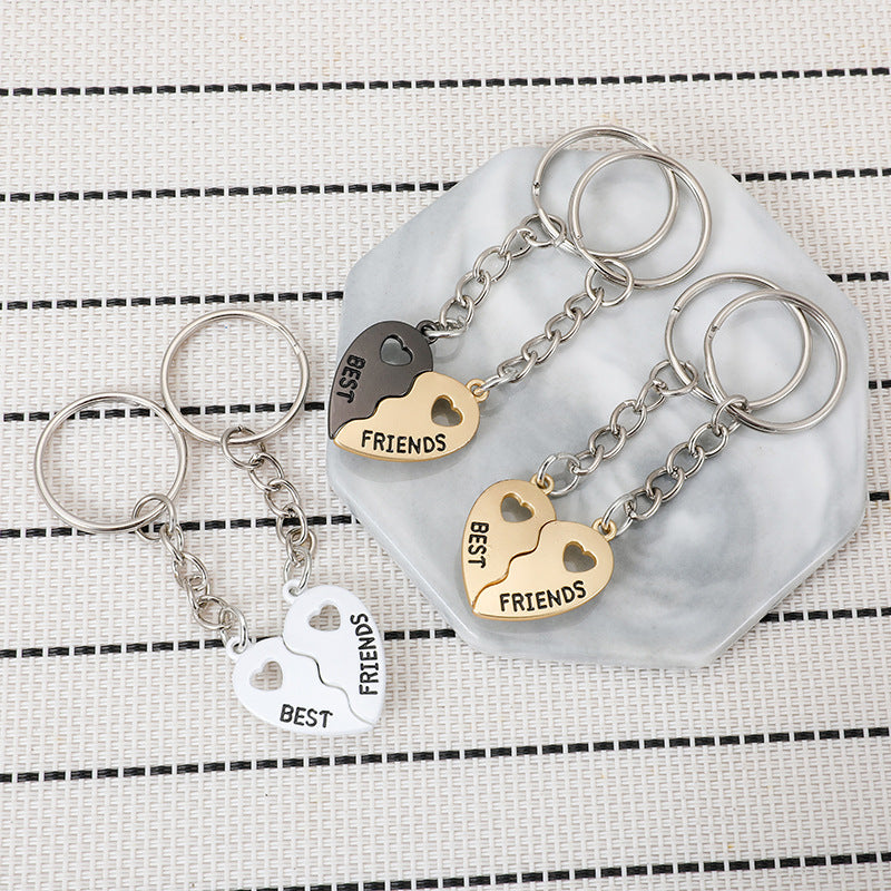 Porte Clés Aimanté - Coeur BFF - A Partager - Amoureux - Pendentif Sac - Best Friends - Amitié