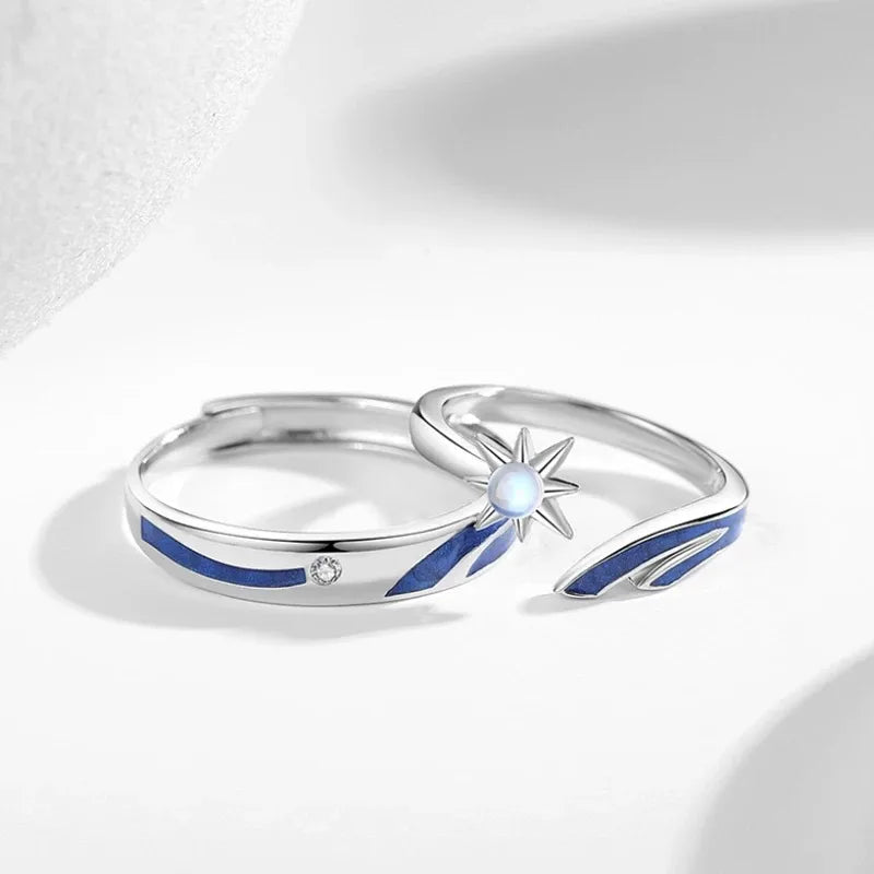 Lot de 2 Anneaux Réglables III - Bagues à partager - BFF - Best Friends Forever - Couple Amoureux Amitié - Saint Valentin