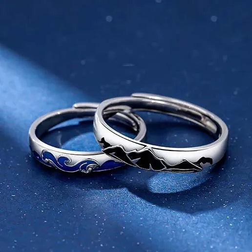 Lot de 2 Anneaux Réglables pour Adultes - II - Bagues - A partager - BFF - Best Friends Forever - Couple Amoureux Amitié - Saint Valentin