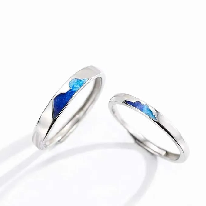 Lot de 2 Anneaux Réglables pour adultes - I - Bagues - BFF - Best Friends Forever - Couple Amoureux Amitié - Saint Valentin