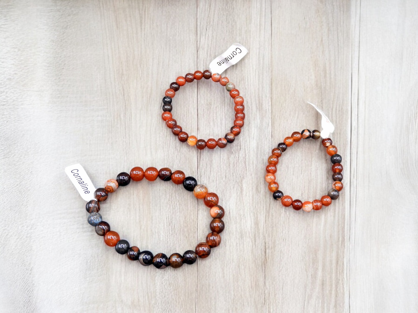 Bracelet Pierre Naturelle - Cornaline - Vitalité Enthousiasme Courage