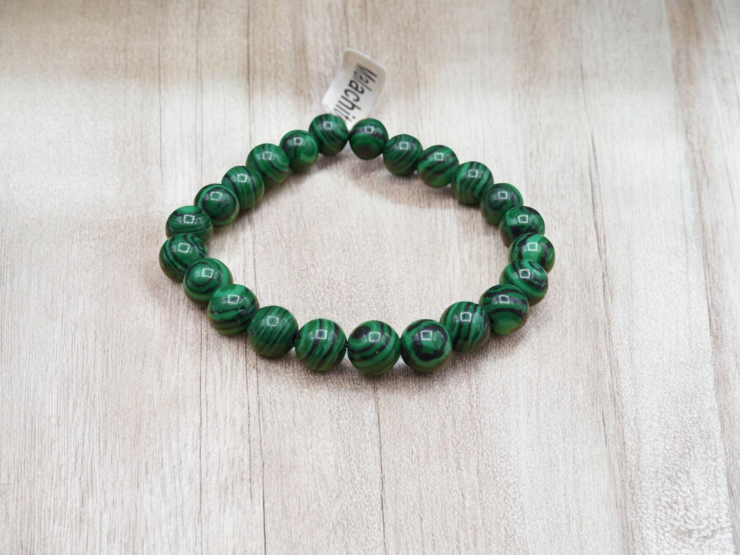 Bracelet Pierre Naturelle - Malachite - Système Immunitaire