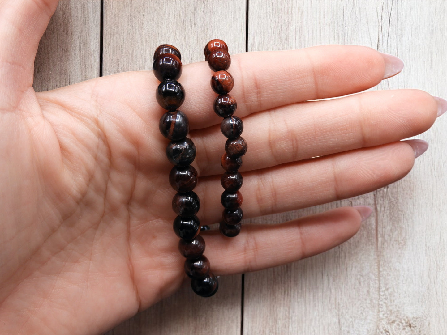 Bracelet Pierre Naturelle - Oeil de Taureau - Circulation Sanguine Articulations