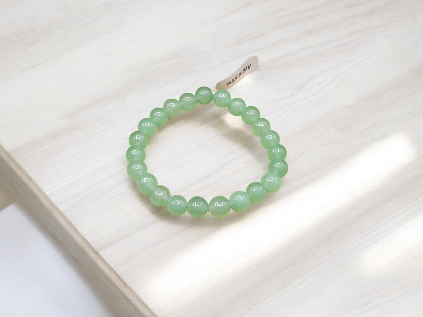 Bracelet Pierre Naturelle - Aventurine - Porte Bonheur Chance