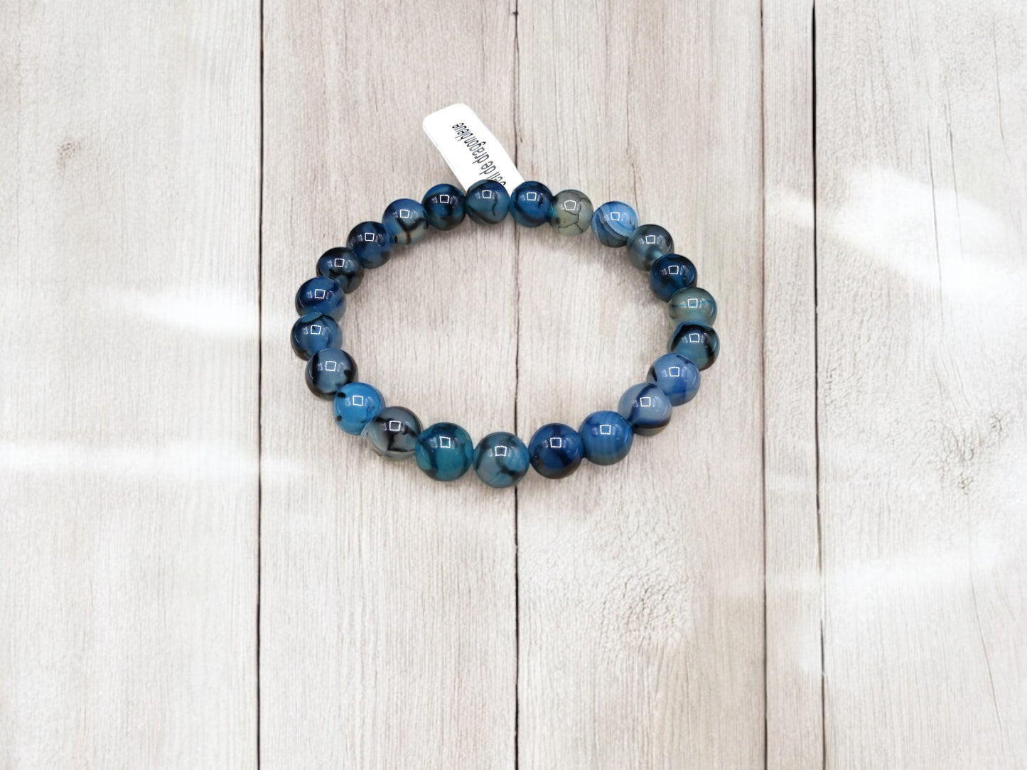 Bracelet Pierre Naturelle - Oeil de Dragon Bleue - Calme les Angoisses