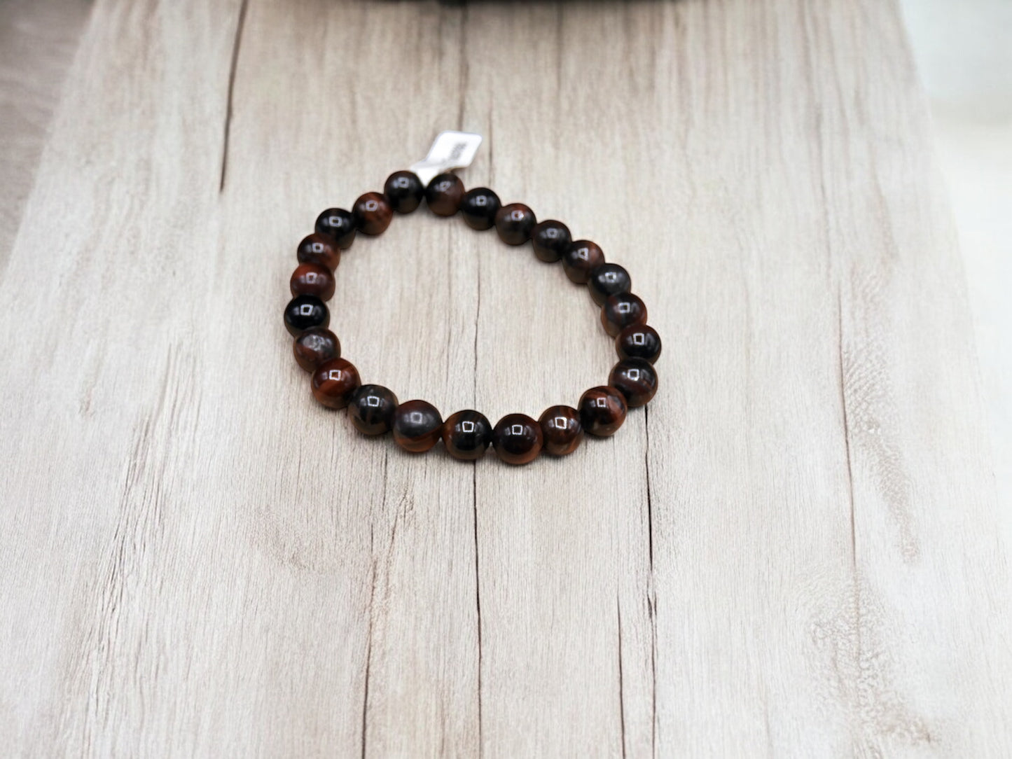 Bracelet Pierre Naturelle - Oeil de Taureau - Circulation Sanguine Articulations