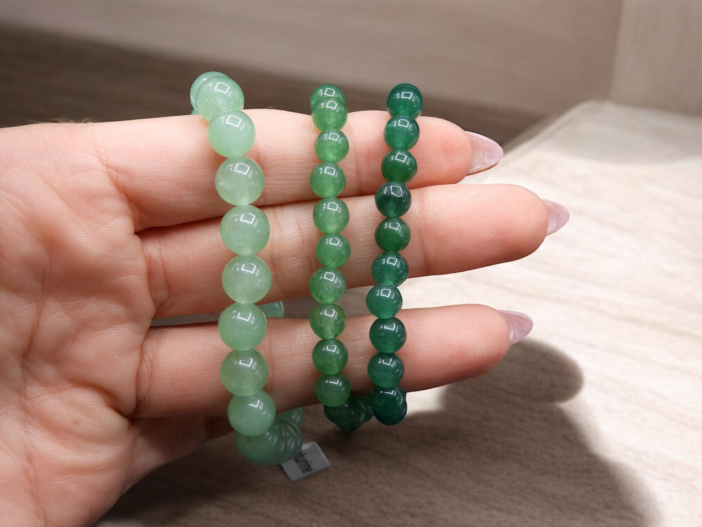 Bracelet Pierre Naturelle - Aventurine - Porte Bonheur Chance