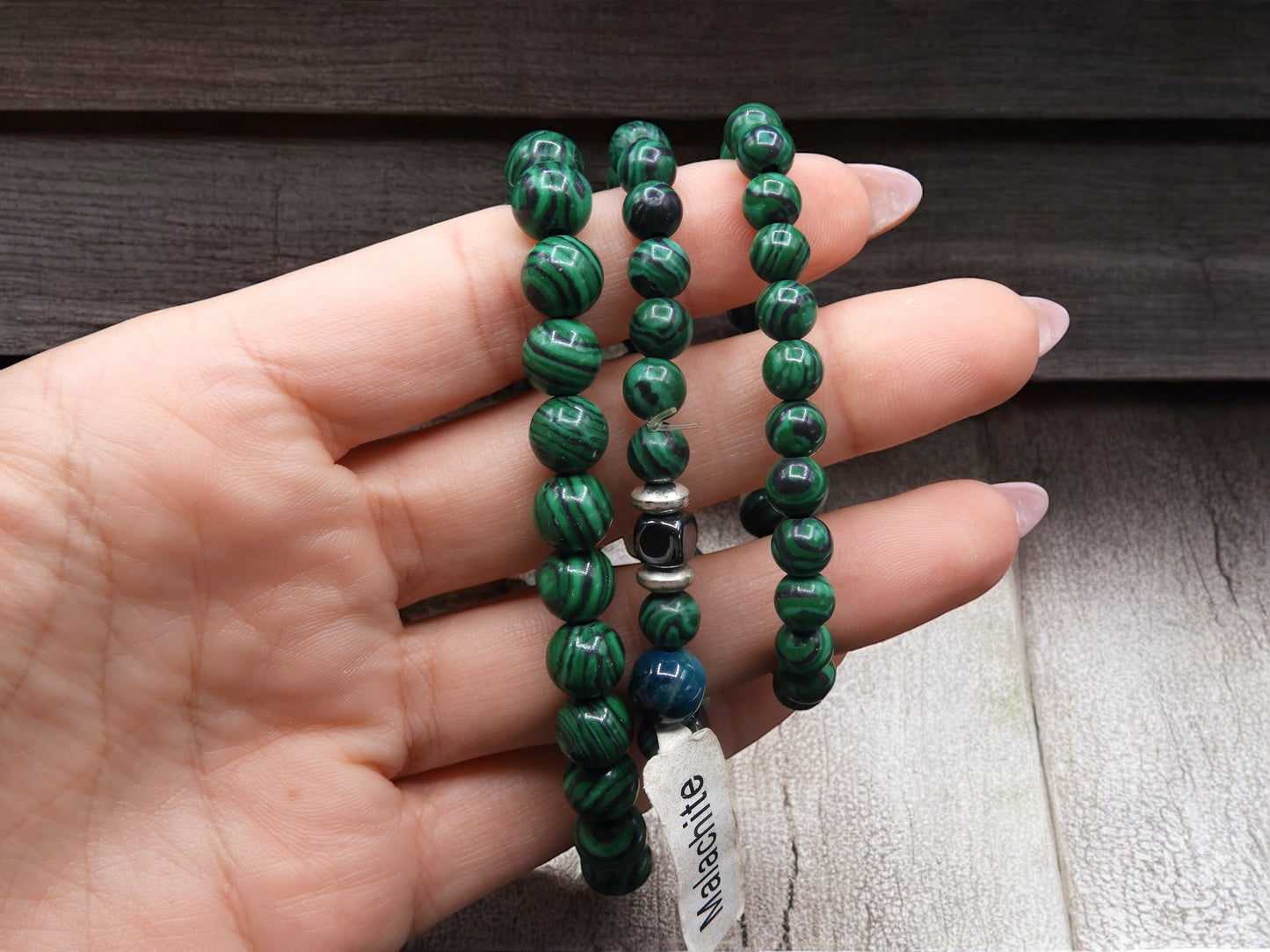 Bracelet Pierre Naturelle - Malachite - Système Immunitaire