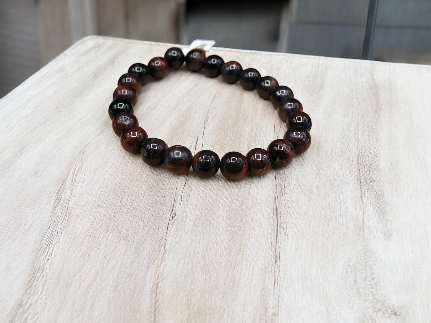 Bracelet Pierre Naturelle - Oeil de Taureau - Circulation Sanguine Articulations