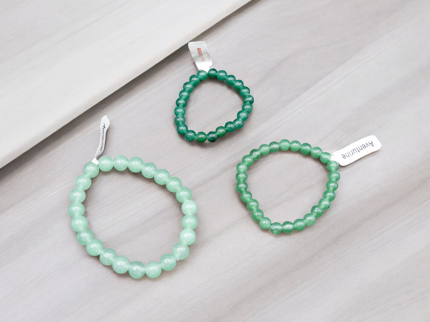 Bracelet Pierre Naturelle - Aventurine - Porte Bonheur Chance