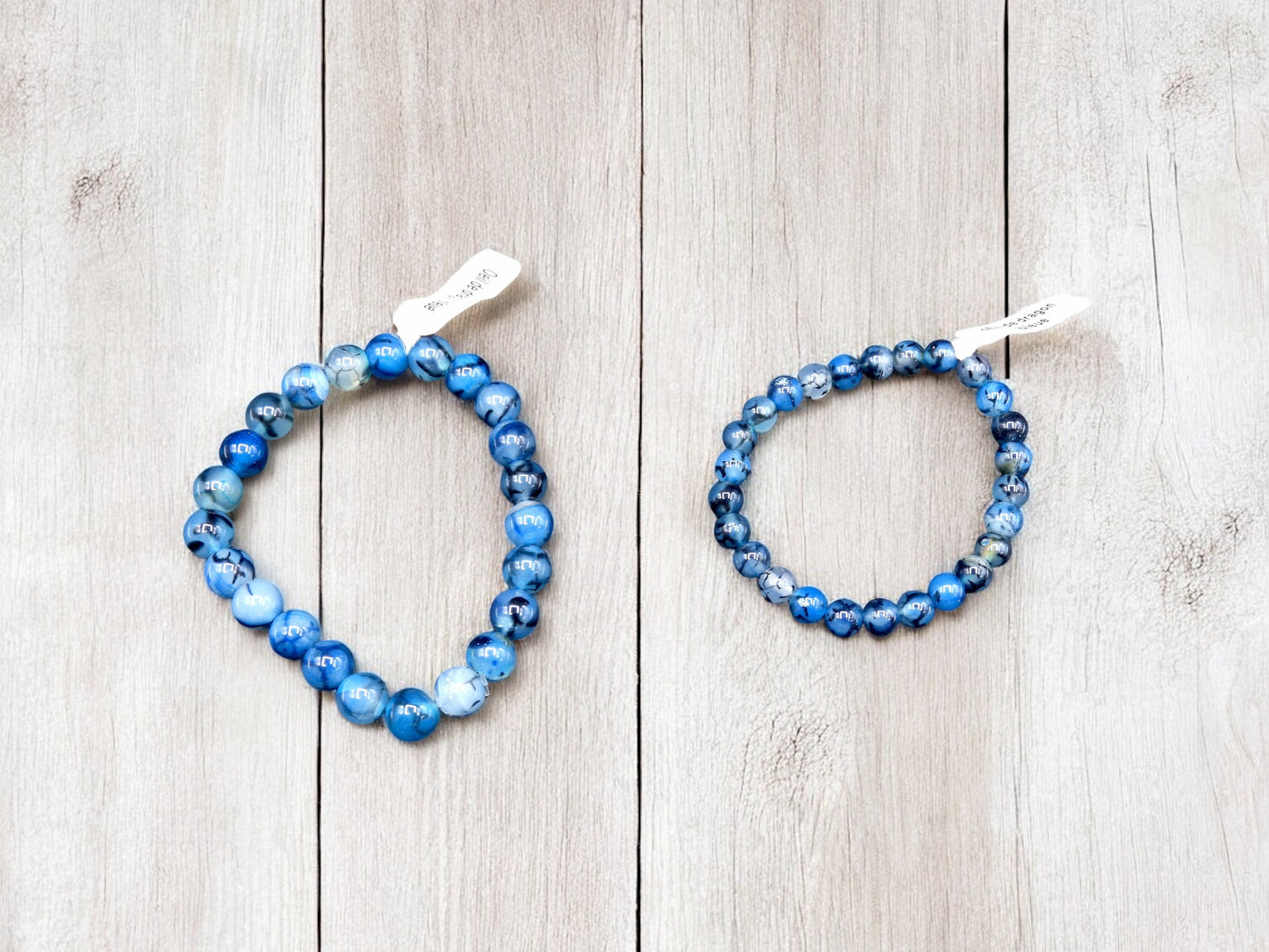 Bracelet Pierre Naturelle - Oeil de Dragon Bleue - Calme les Angoisses