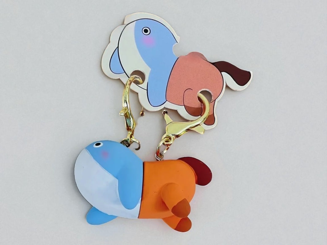 Porte Clés - Mignon Baleine Cheval - A Partager - Aimanté - Amoureux - Meilleurs Amis - Pendentif Sac - BFF - Best Friends - Amitié