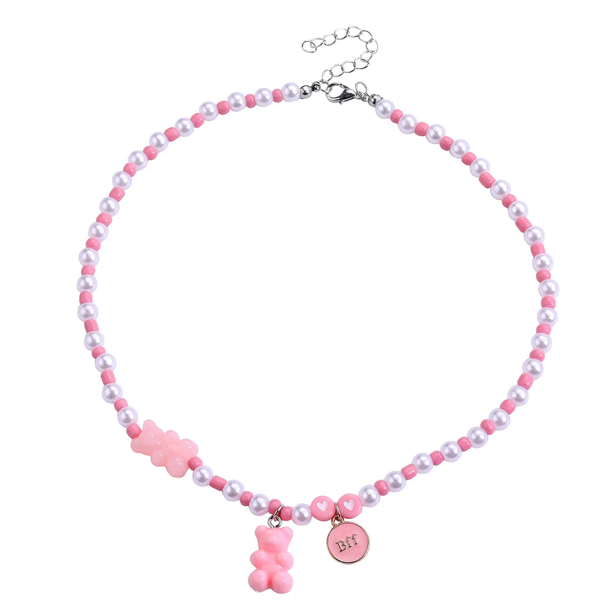 CHILDREN - Set of 2 Friendship Necklace Chains - BFF Best Friends Forever - Fantasy - Butterfly Pendant