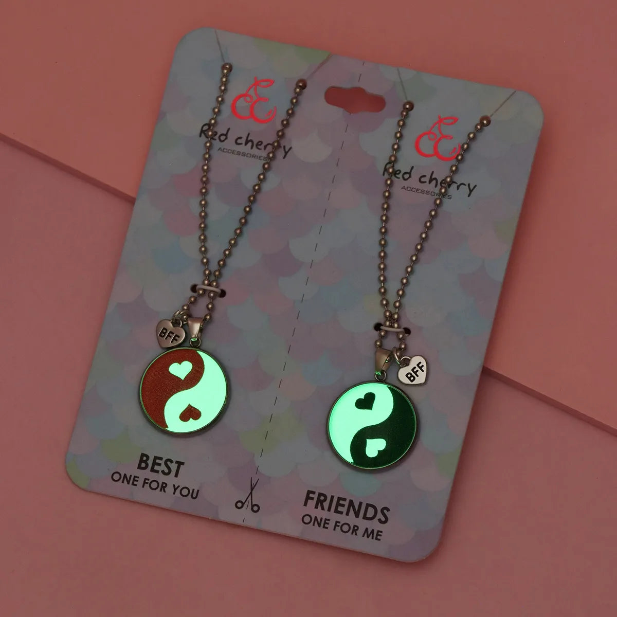 KINDER – Set aus 2 Herz-Freundschaftsketten – BFF Best Friends Forever – Ausgefallen – Anhänger zum Teilen