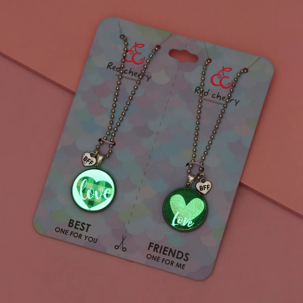 KINDER – Set aus 2 Herz-Freundschaftsketten – BFF Best Friends Forever – Ausgefallen – Anhänger zum Teilen