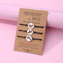 Lot De 3 Paires De Bracelets BFF Papillon - Réglables, Fait Main, Pour Meilleures Amies (3 Styles) - 4