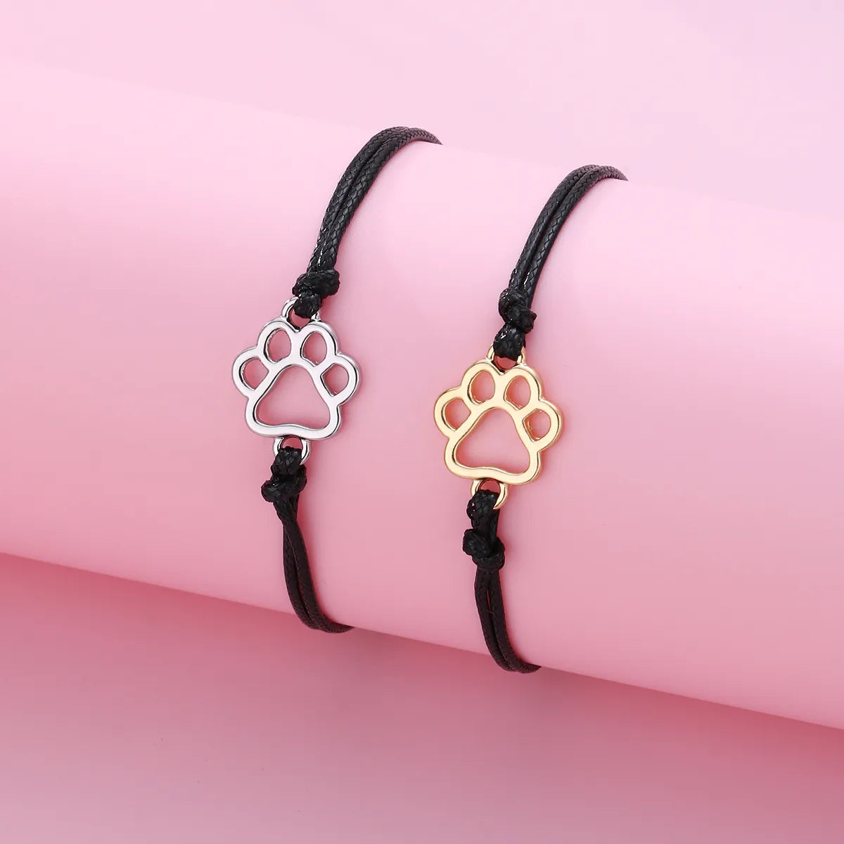 Set aus 2 verstellbaren Freundschaftsarmbändern mit Blumen und Perlen – BFF Best Friends Forever – Fantasy – Perlen
