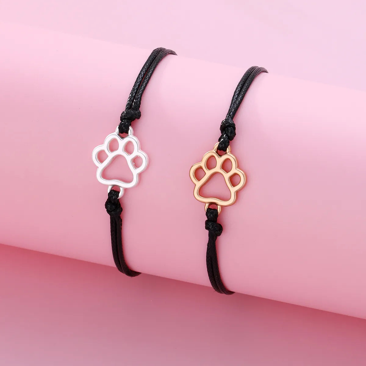 Set aus 2 verstellbaren Freundschaftsarmbändern mit Blumen und Perlen – BFF Best Friends Forever – Fantasy – Perlen