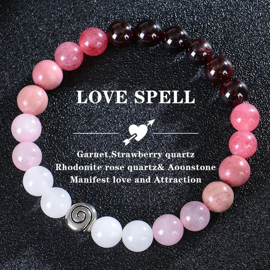 Bracelet Pierre Naturelle - Love Spell - Sortilège d'Amour