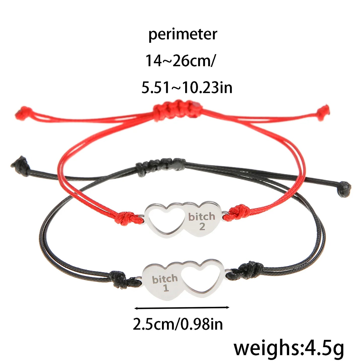 CHILD - Set of 3 Adjustable Cord Bracelets - Pastel Colors Rainbow Heart Flower - Sweet Cute Pendant