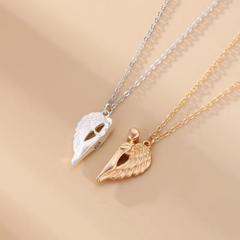 Lot de 2 Colliers D'amitié - Couple d'Anges Aimanté - BFF - Best Friends Forever - Amitié - Amoureux