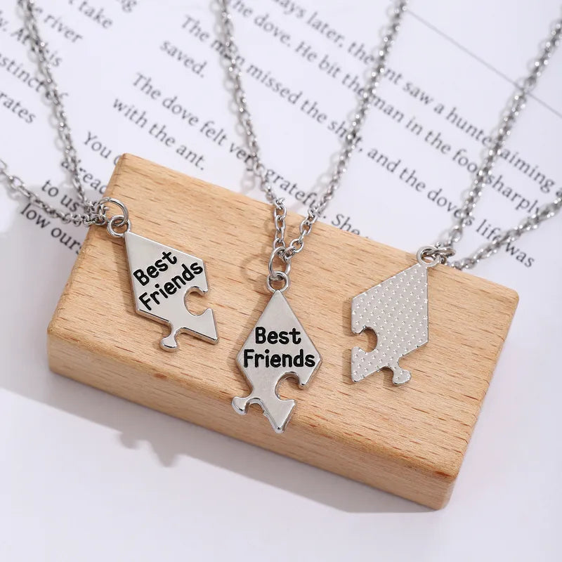 Lot 6 ou 7 Colliers D'amitié - Puzzle en Forme D’Étoile - A Partager - BFF - Best Friends Forever - Acier Inoxydable - Amitié