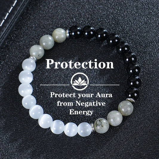 Bracelet Pierre Naturelle - Protection - Protège ton aura des énergies négatives