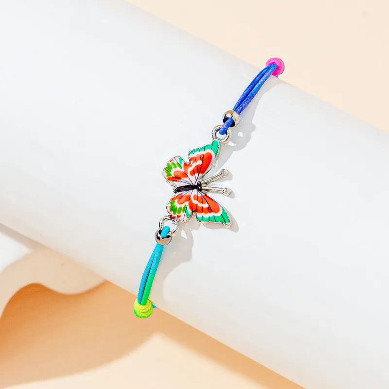 Bracelets Elastique Réglable - Papillons - Pendentif