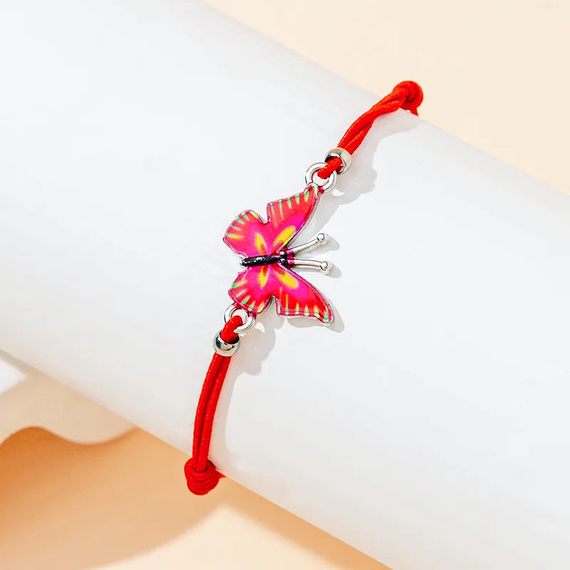 Bracelets Elastique Réglable - Papillons - Pendentif