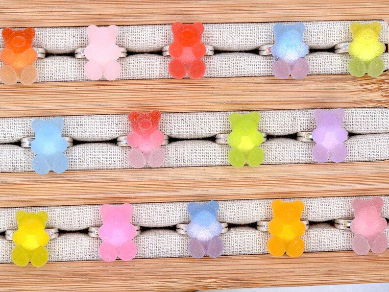 Bagues Réglables pour Enfants - Bonbon Ourson Sucre Haribo - Mignon