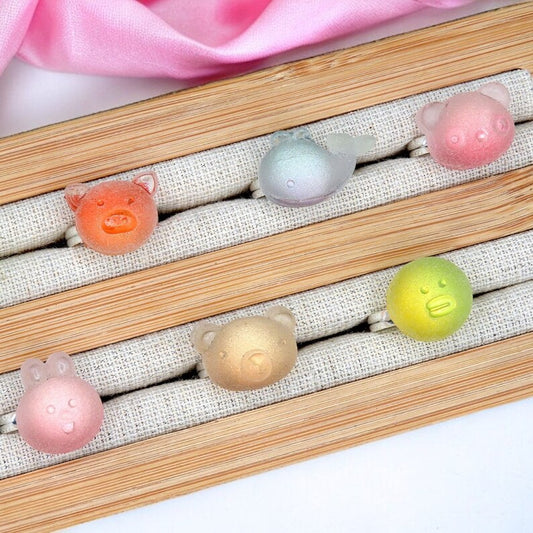 Bagues Réglables pour Enfant - Animaux - Effet bonbon sucré