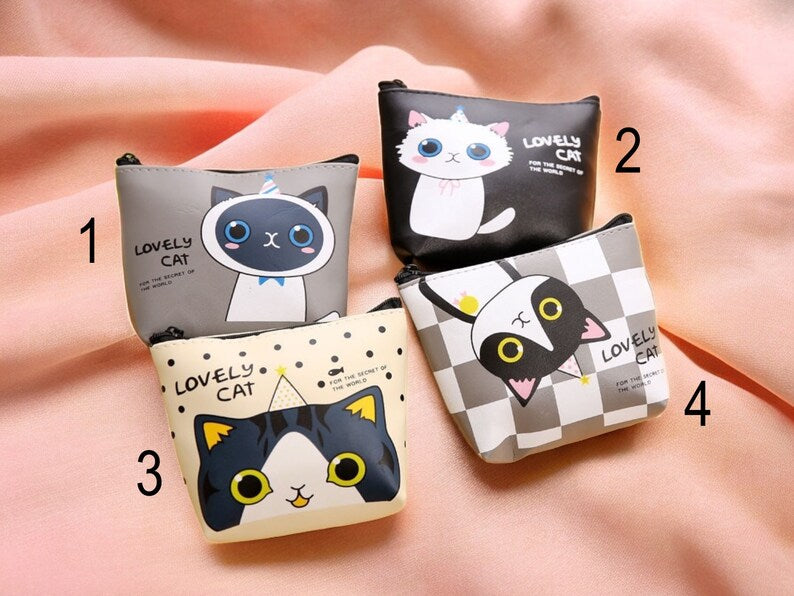 Porte Monnaie - Mignon - Chat - Kawaii - Amoureux des Chats