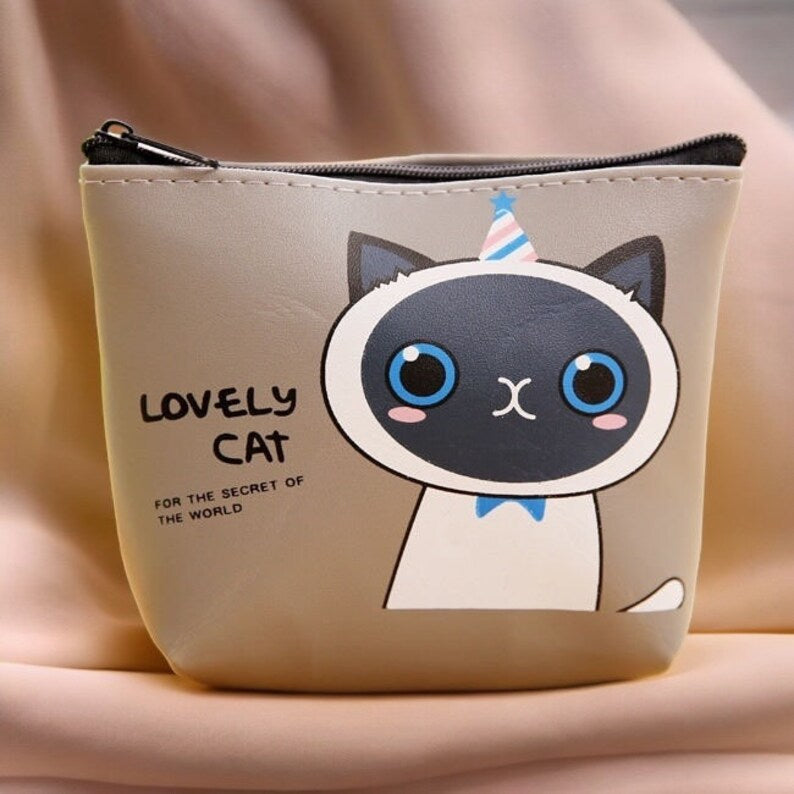 Porte Monnaie - Mignon - Chat - Kawaii - Amoureux des Chats