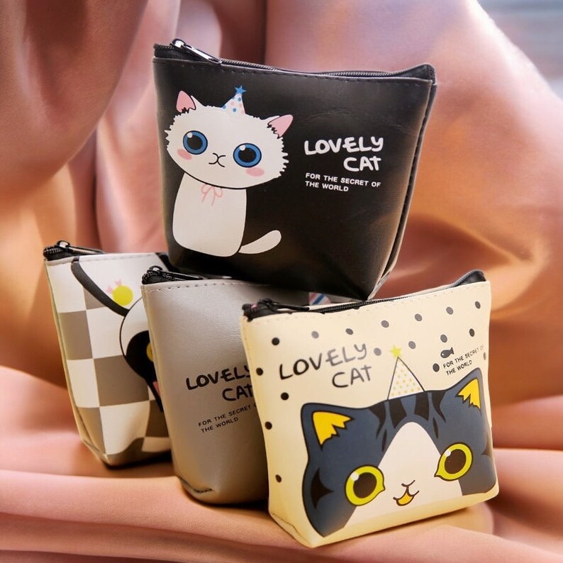 Porte Monnaie - Mignon - Chat - Kawaii - Amoureux des Chats