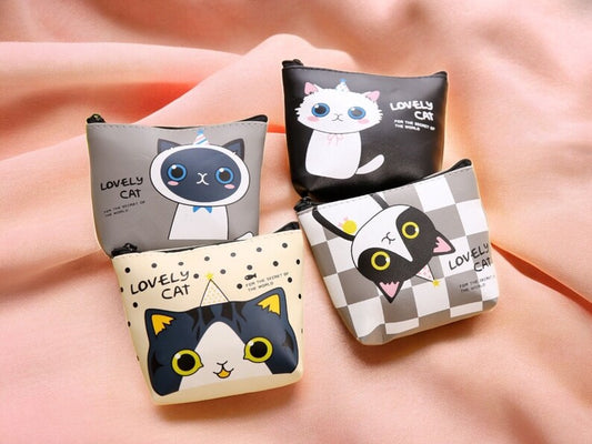 Porte Monnaie - Mignon - Chat - Kawaii - Amoureux des Chats