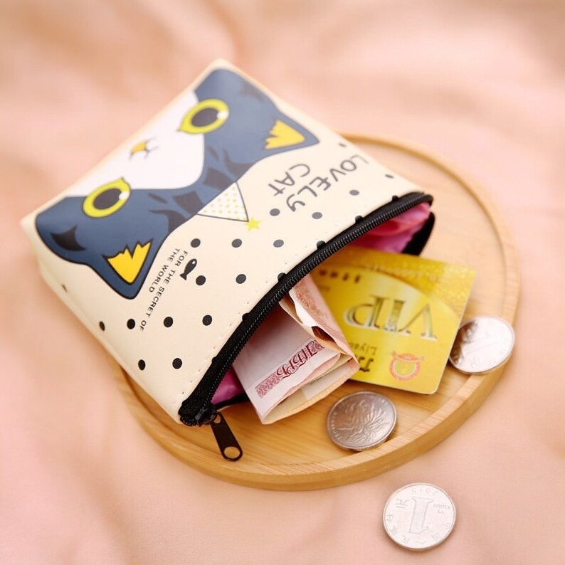 Porte Monnaie - Mignon - Chat - Kawaii - Amoureux des Chats